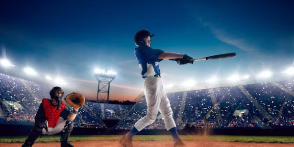 Professional baseball players on the field