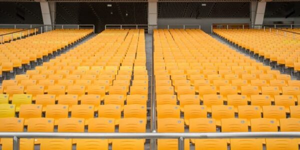 Yellow Seats on the Stadium